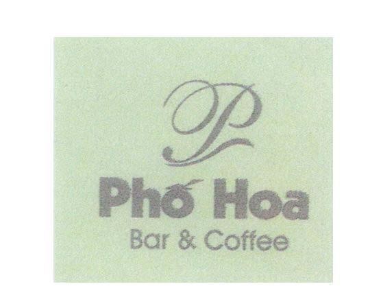 Mẫu nhãn hiệu Phố Hoa Bar & Coffee P