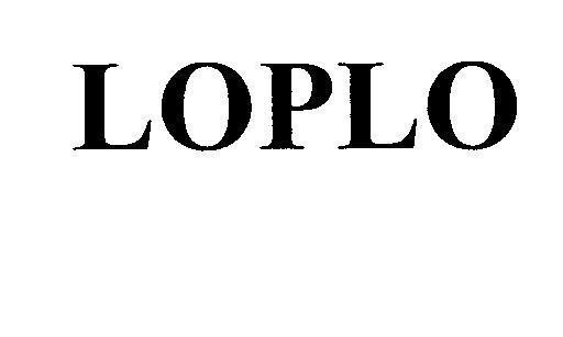Mẫu nhãn hiệu LOPLO