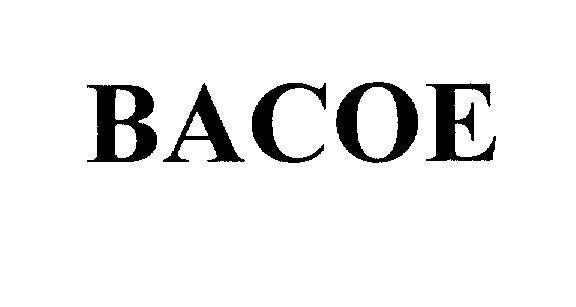Mẫu nhãn hiệu BACOE