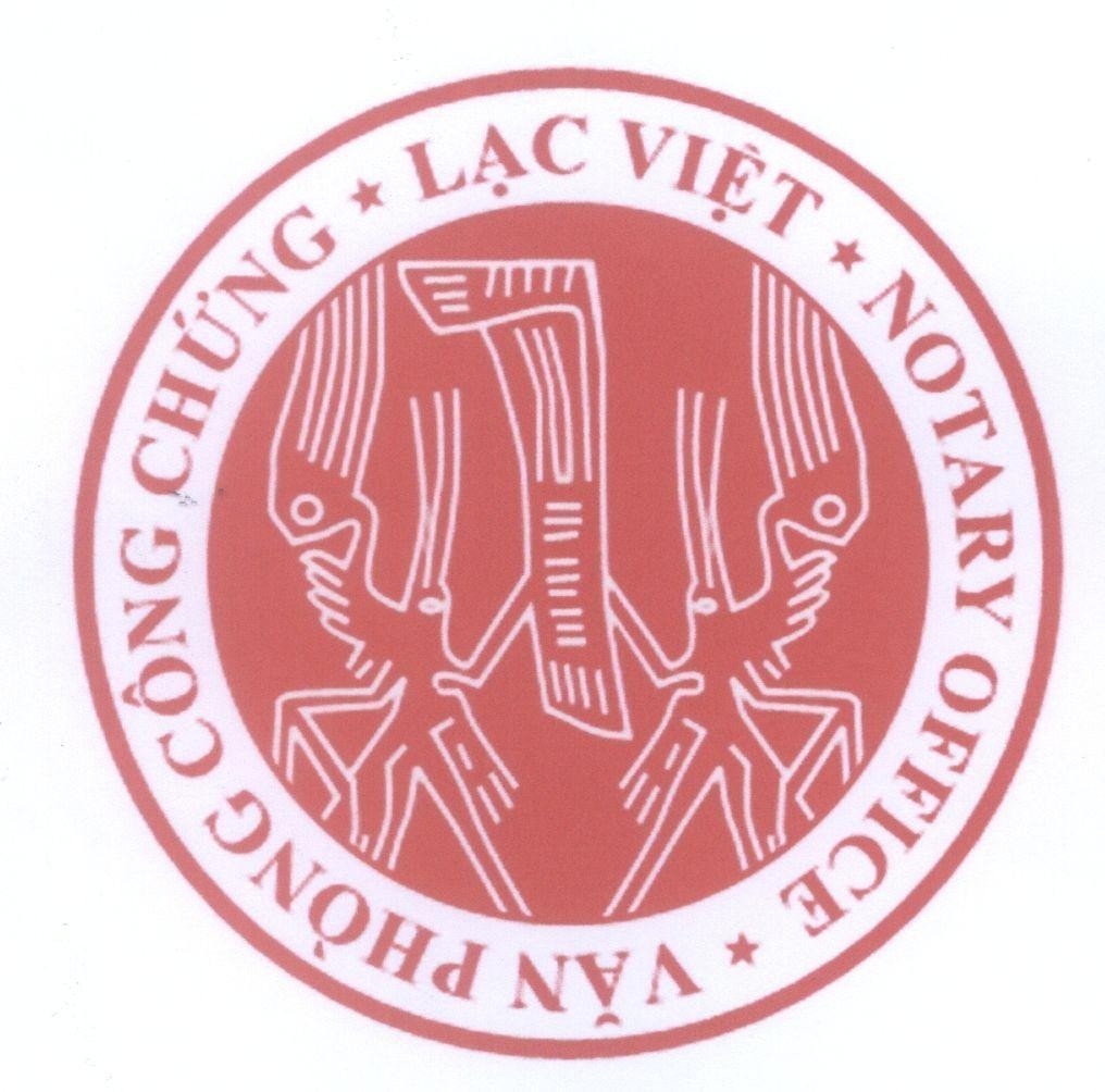 Mẫu nhãn hiệu Lạc Việt Văn Phòng Công Chứng NOTARY OFFICE