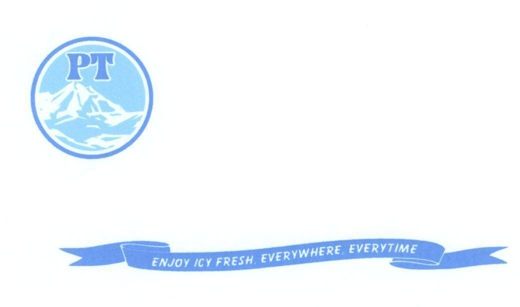Mẫu nhãn hiệu PT ENJOY ICY FRESH, EVERYWHERE, EVERYTIME