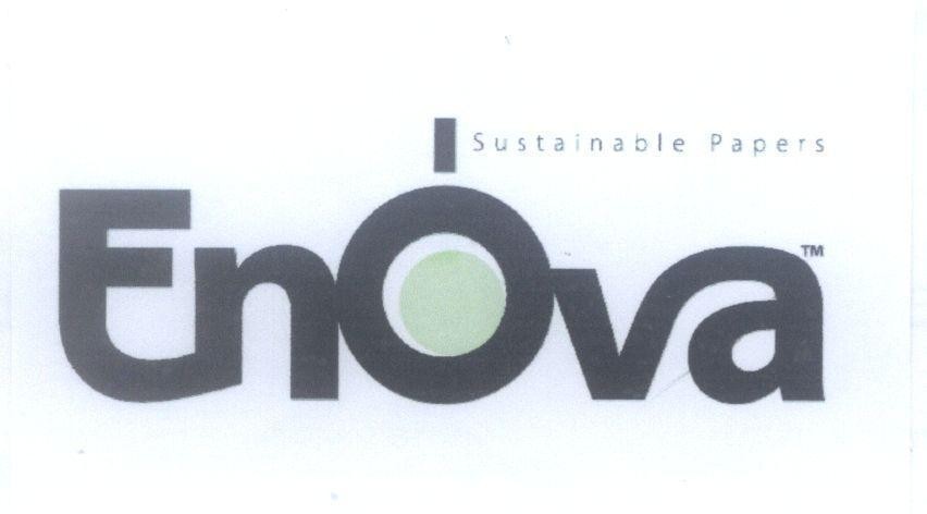Mẫu nhãn hiệu Enova Sustainable Papers