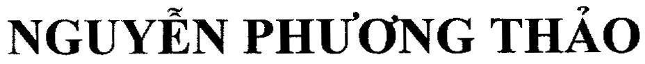 Mẫu nhãn hiệu Nguyễn Phương Thảo