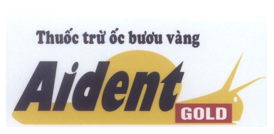 Mẫu nhãn hiệu Aident GOLD Thuốc trừ ốc bươu vàng