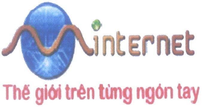 Mẫu nhãn hiệu Minternet M internet Thế giới trên từng ngón tay