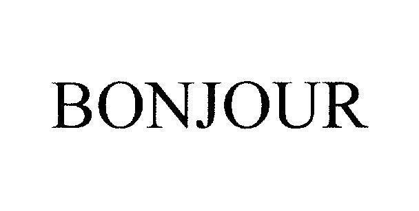 Mẫu nhãn hiệu BONJOUR