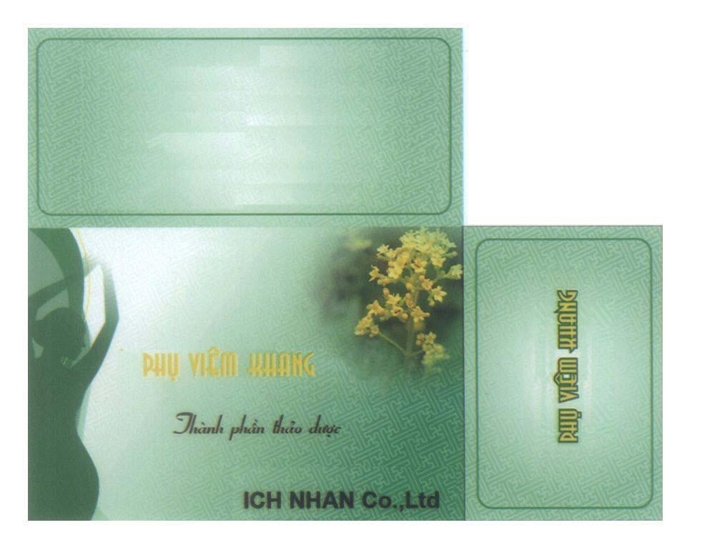 Mẫu nhãn hiệu ICH NHAN Co., Ltd Phụ Viêm Khang Thành phần thảo dược