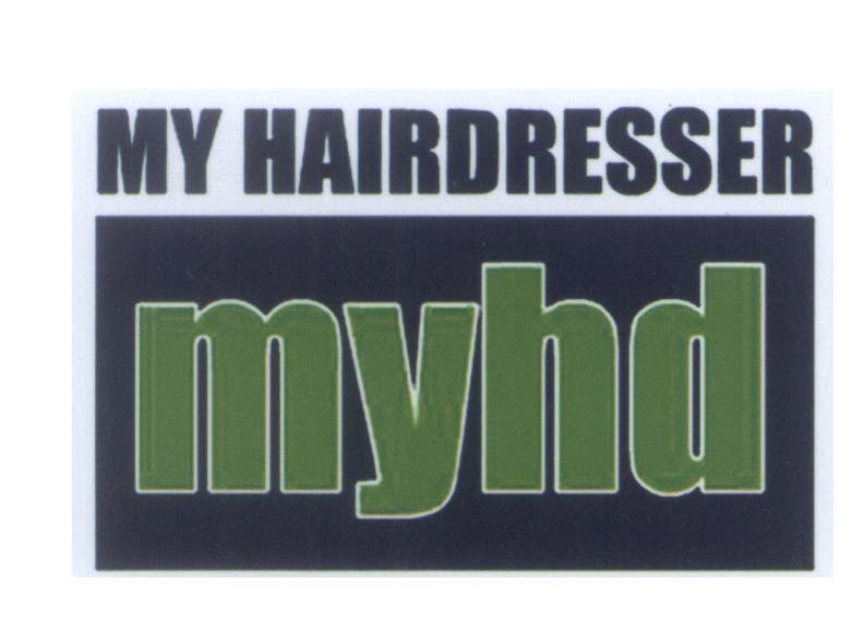 Mẫu nhãn hiệu myhd MY HAIRDRESSER