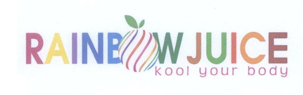 Mẫu nhãn hiệu RAINBOWJUICE kool your body