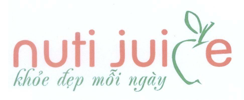Mẫu nhãn hiệu nuti juice jui e c khoẻ đẹp mỗi ngày