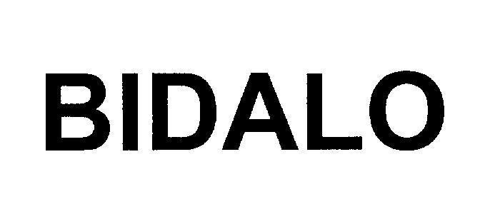 Mẫu nhãn hiệu BIDALO