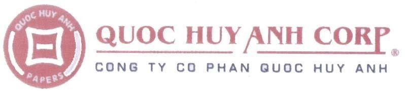 Mẫu nhãn hiệu QUOC HUY ANH CORP CONG TY CO PHAN QUOC HUY ANH PAPER