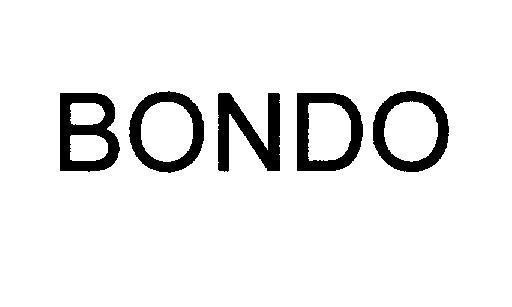 Mẫu nhãn hiệu BONDO