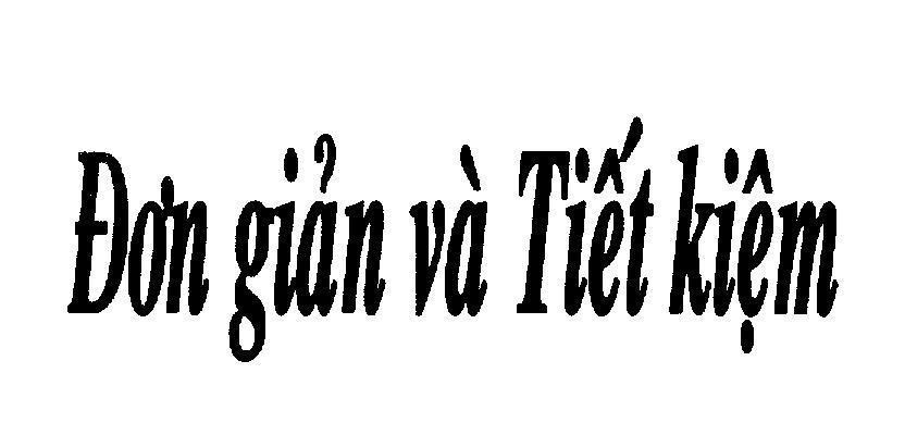 Mẫu nhãn hiệu Đơn gian và Tiết kiệm