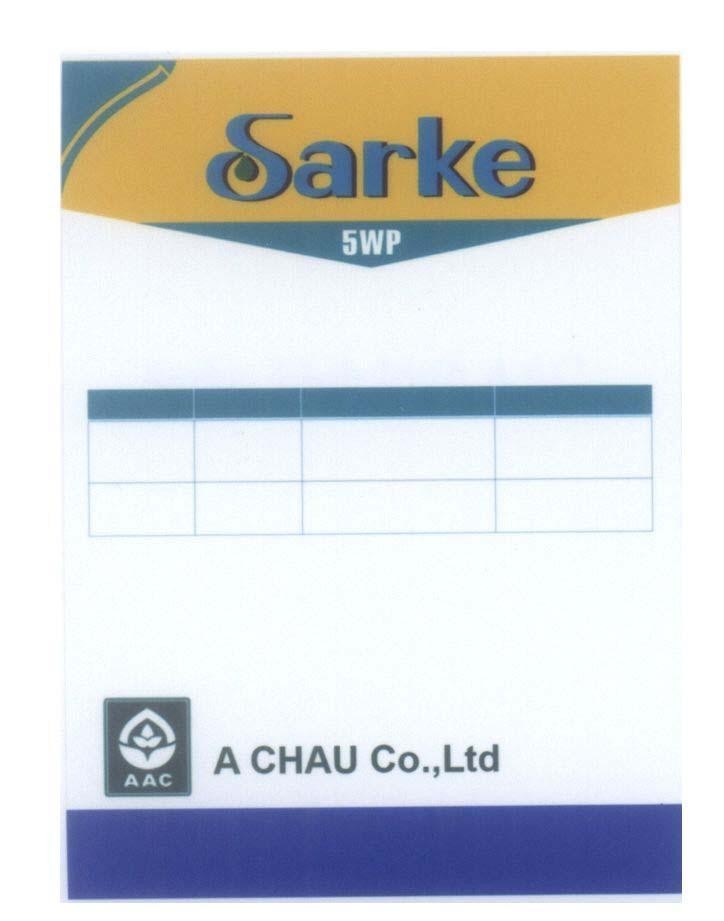 Mẫu nhãn hiệu A CHAU Co., Ltd AAC Sarke 5WP