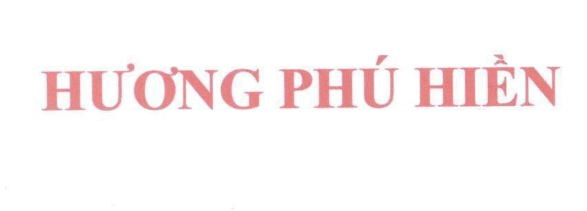 Mẫu nhãn hiệu Hương Phú Hiền