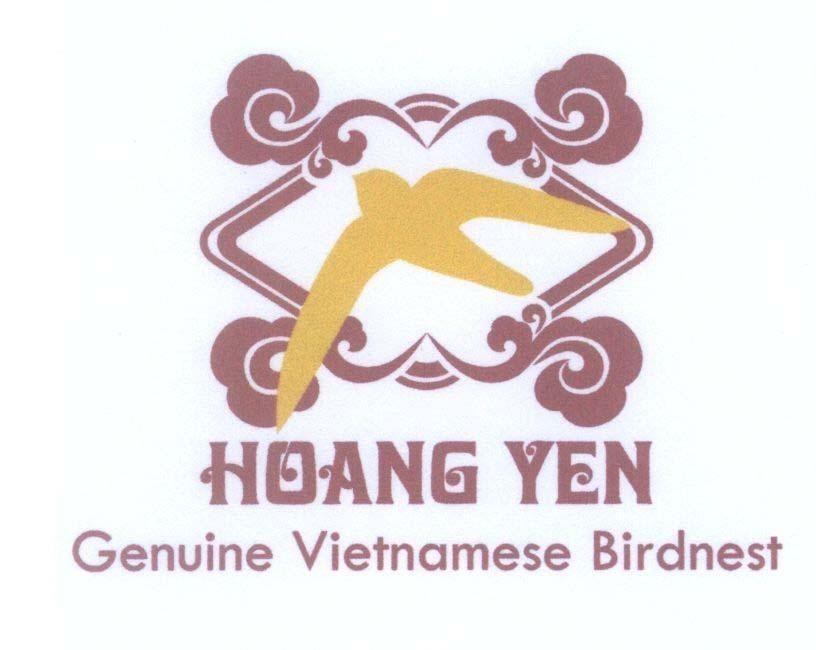 Mẫu nhãn hiệu HOANG YEN Genuine Vietnamese Birdnest