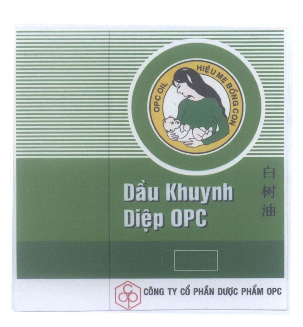 Mẫu nhãn hiệu Dầu Khuynh Diệp OPC OPC OIL Hiệu Mẹ Bồng Con [Bai shu you: dầu bạch thụ]