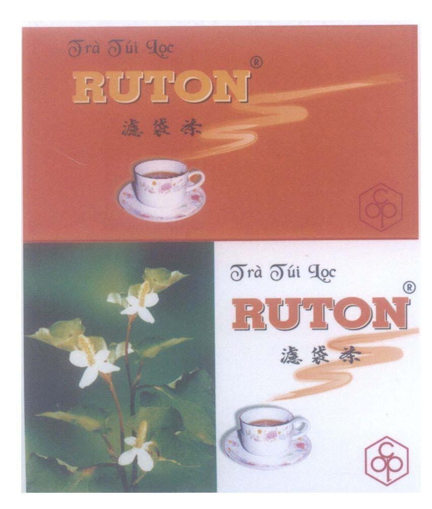 Mẫu nhãn hiệu Trà Túi Lọc RUTON OPC OP C [lu dai cha: trà túi lọc]