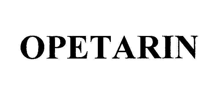 Mẫu nhãn hiệu OPETARIN
