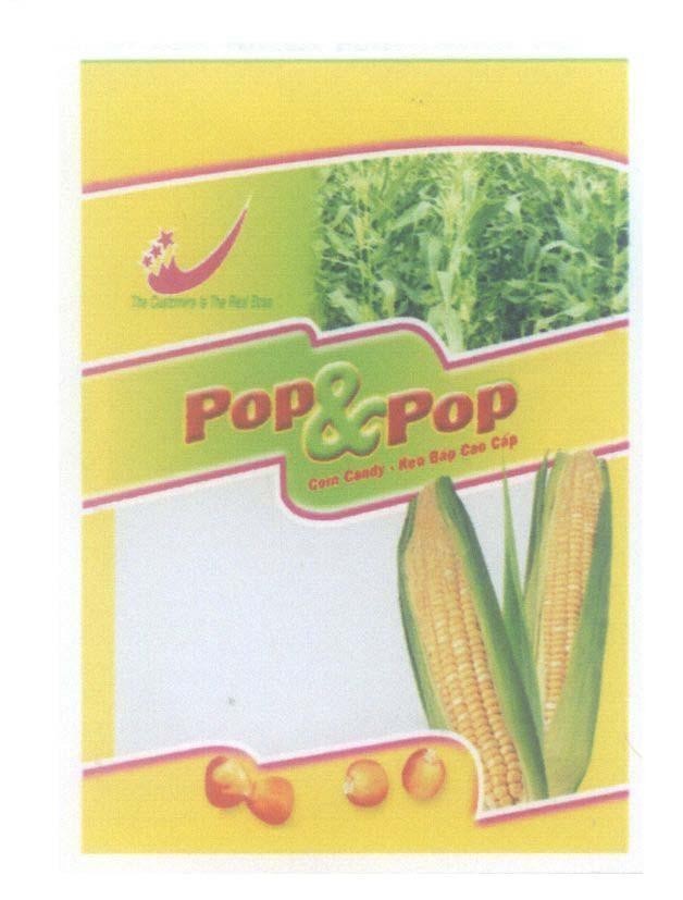 Mẫu nhãn hiệu V Pop & Pop The Customers Is The Real Boss Corn Candy Kẹo Bắp Cao Cấp
