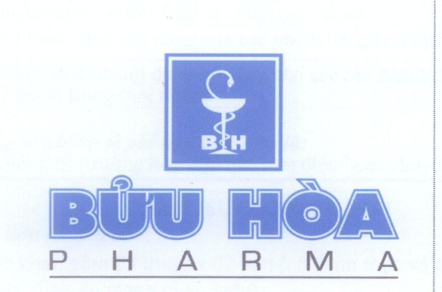 Mẫu nhãn hiệu B H Bửu Hoà PHARMA