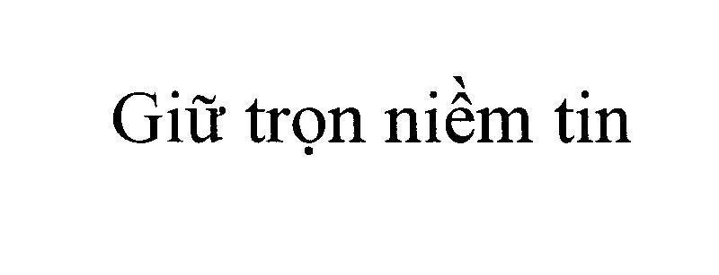 Mẫu nhãn hiệu Giữ trọn niềm tin