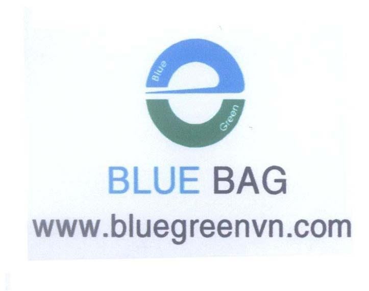 Mẫu nhãn hiệu BLUE BAG WWW.bluegreenvn.com blue green e