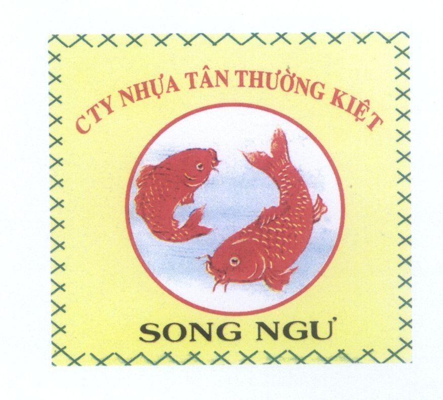 Mẫu nhãn hiệu CTy Nhựa Tân Thường Kiệt SONG NGƯ