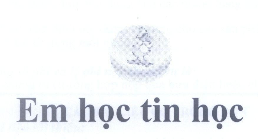 Mẫu nhãn hiệu Em học tin học