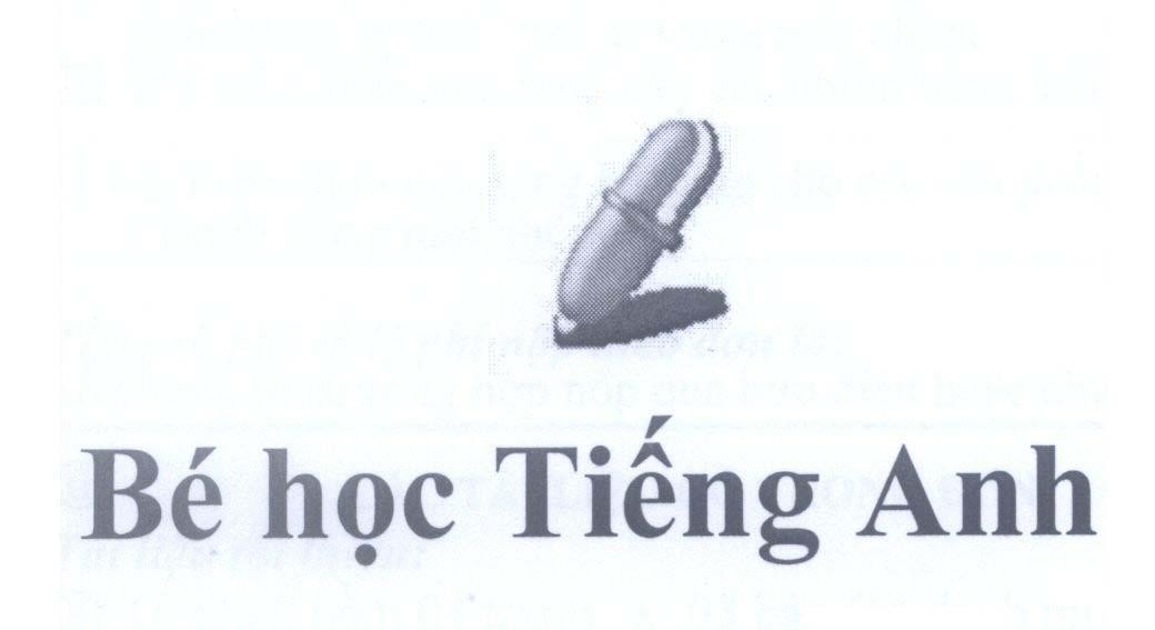 Mẫu nhãn hiệu Bé học Tiếng Anh