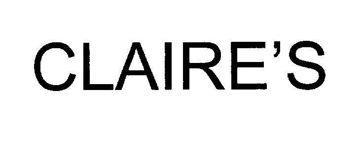 Mẫu nhãn hiệu CLAIRE'S