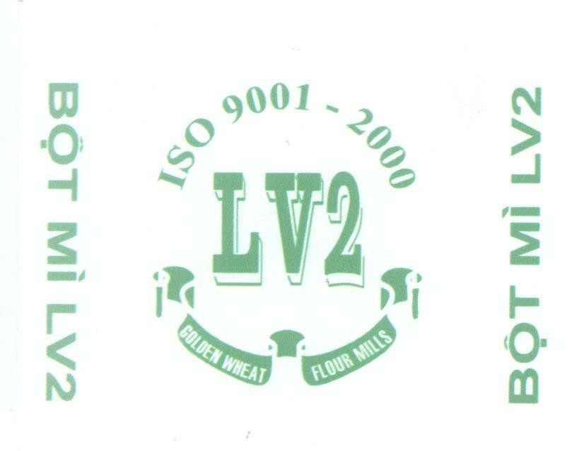 Mẫu nhãn hiệu LV2 Bột Mì LV2 GOLDEN WHEAT FLOUR MILLS ISO 9001 - 2000