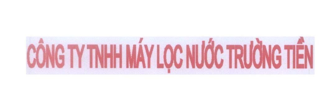 Mẫu nhãn hiệu Công Ty TNHH Máy Lọc Nước Trường Tiền