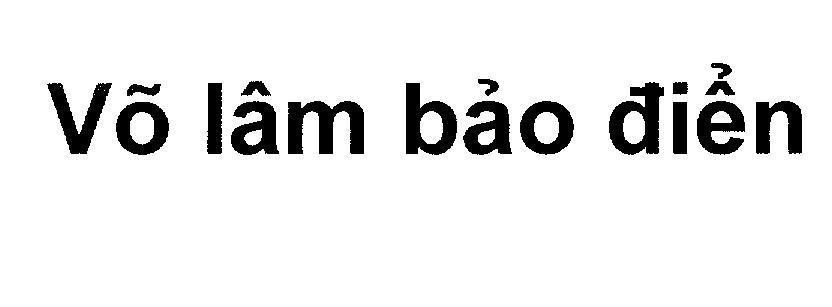 Mẫu nhãn hiệu Võ lâm bảo điển