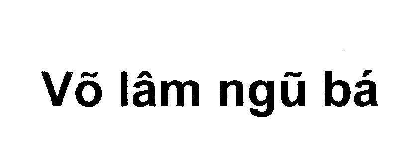Mẫu nhãn hiệu Võ lâm ngũ bá