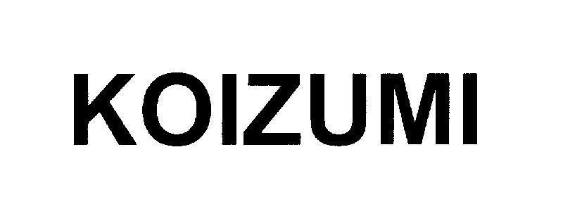Mẫu nhãn hiệu KOIZUMI