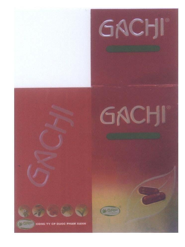 Mẫu nhãn hiệu GACHI GRP CONG TY CP DUOC PHAM XANH