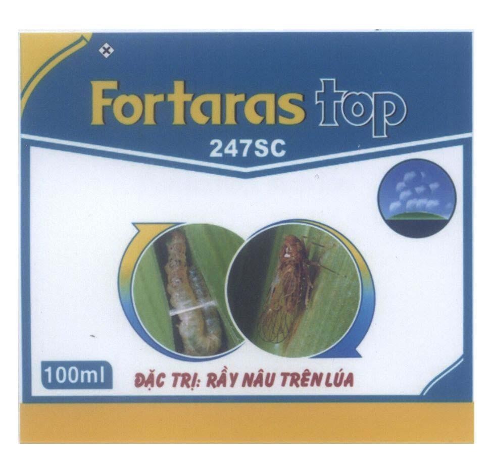 Mẫu nhãn hiệu Fortaras top 247SC 100ml Đặc Trị: Rầy Nâu Trên Lúa