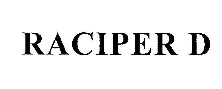 Mẫu nhãn hiệu RACIPER D