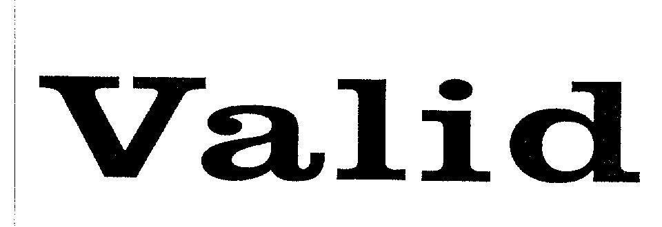 Mẫu nhãn hiệu Valid