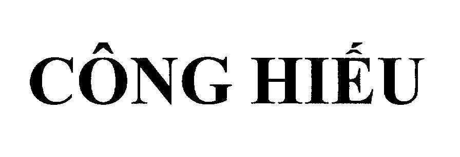 Mẫu nhãn hiệu Công Hiếu