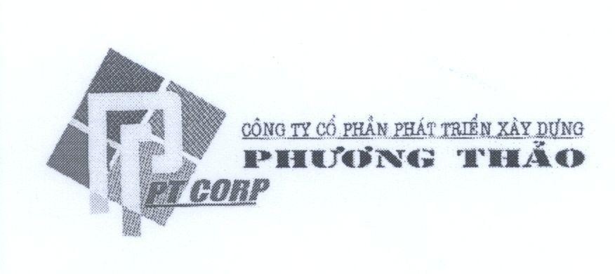 Mẫu nhãn hiệu PT CORP Công Ty Cổ Phần Phát Triển Xây Dựng Phương Thảo