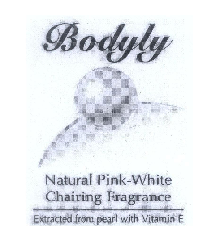 Mẫu nhãn hiệu Bodyly Natural Pink-White Chairing Fragrance Extracted from pearl with Vitamin E