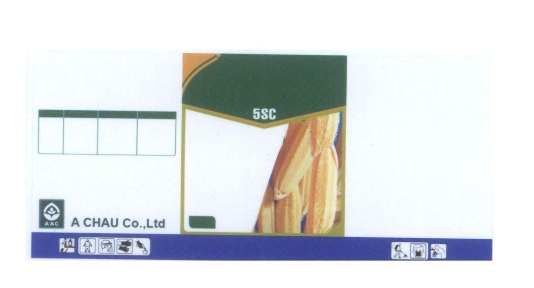 Mẫu nhãn hiệu 5SC A CHAU Co., Ltd