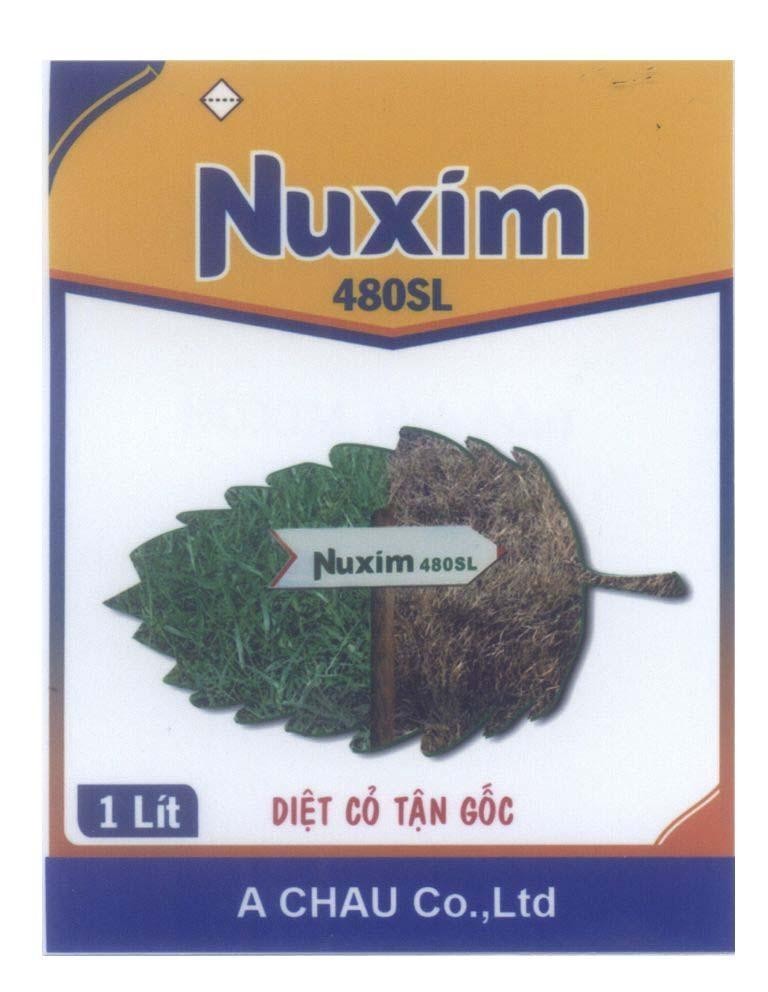 Mẫu nhãn hiệu Nuxim 480SL A CHAU Co., Ltd Diệt Cỏ Tận Gốc