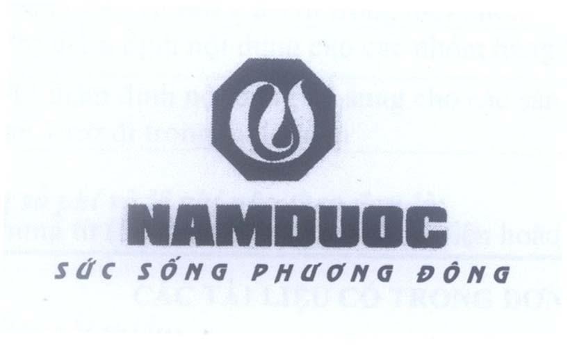 Mẫu nhãn hiệu NAMDUOC NAM DUOC Sức Sống Phương Đông