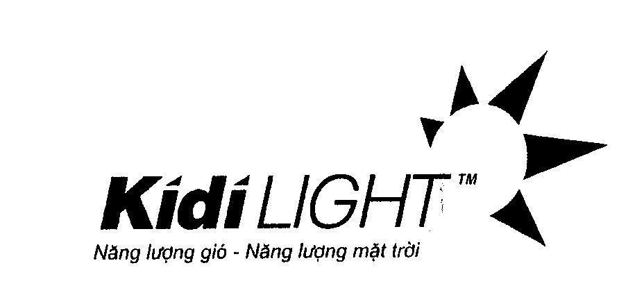 Mẫu nhãn hiệu Kidi LIGHT Năng lượng gió - Năng lượng mặt trời