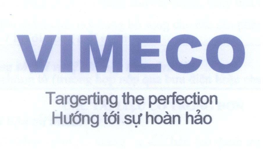 Mẫu nhãn hiệu VIMECO Targerting the perfection Hướng tới sự hoàn hảo