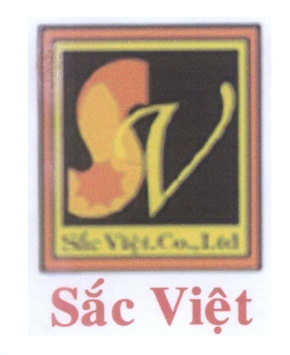 Mẫu nhãn hiệu SV Sắc Việt Co., Ltd Sắc Việt